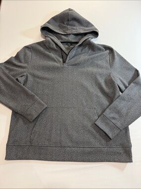 Express Men's Charcoal Gray Hooded Pullover Size XL